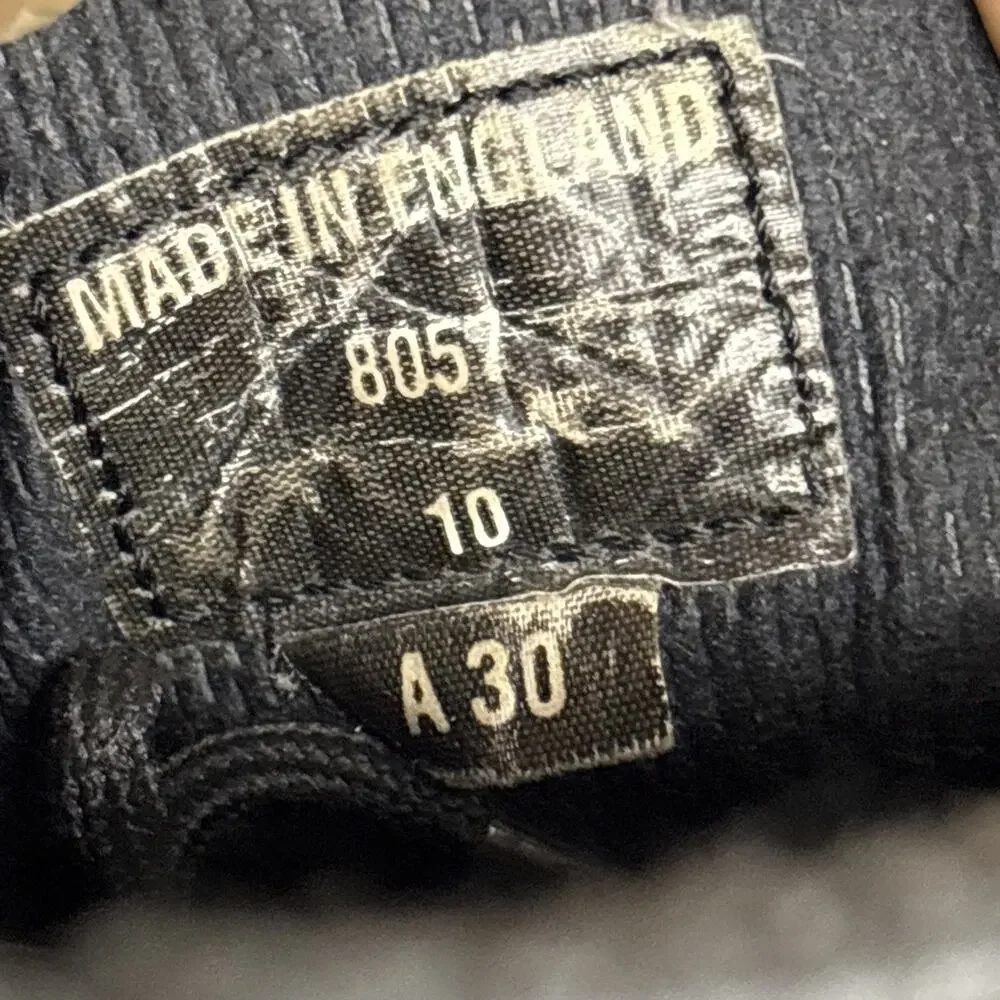 Dr.‎ Martens 8057 Black Leather Chukka Boots Size US 11 / UK 10 Made in England